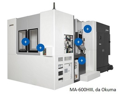 Imagem da notícia "Novo modelo amplia recursos dos centros horizontais da Okuma"