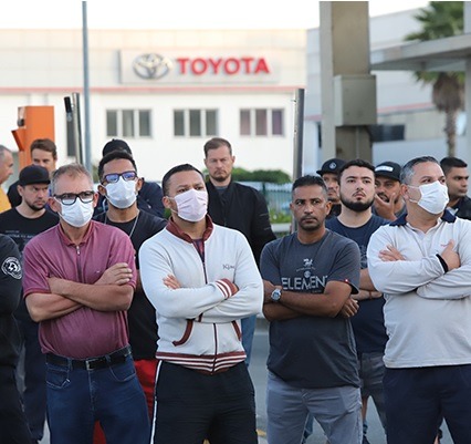 Imagem da notícia "Metalúrgicos se mobilizam para manter fábrica da Toyota no ABC"