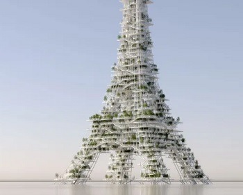 Imagem da notícia "Dassault reimagina a Torre Eiffel em projeto de baixo carbono"