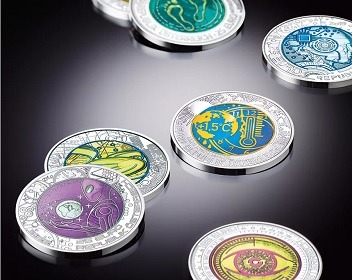 Imagem da notícia "Moeda colorida por novo processo de oxidação é premiada"