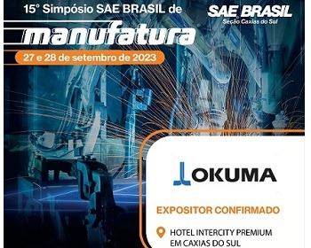 Imagem da notícia "Okuma marca presença no Simpósio SAE Brasil de Manufatura"