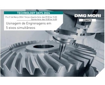 Imagem da notícia "Technology Days DMG MORI: Usinagem de engrenagens em 5 eixos simultâneos"