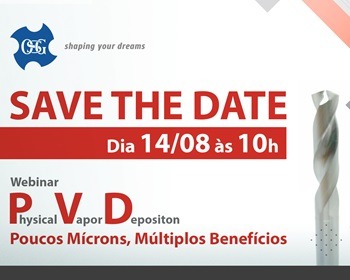 Imagem da notícia "Webinar PVD: Poucos Mícrons, Múltiplos Benefícios"