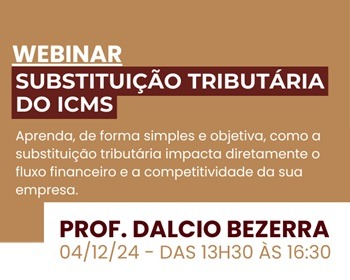 Imagem da notícia "GRV promove webinar sobre substituição tributária do ICMS"