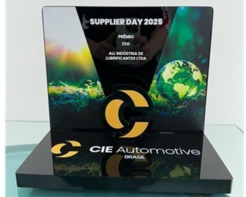 Imagem da notícia "ALL Lubrificantes recebe prêmio do Grupo CIE Automotive"