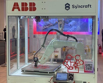 Imagem da notícia "Syncraft e ABB lançam impressão 3D com braço robótico"