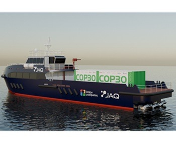 Imagem da notícia "Inovação brasileira: barco 100% a hidrogênio verde na COP 30"