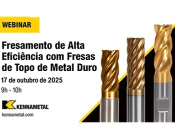 Imagem da notícia "Kennametal explica os benefícios do fresamento de alta eficiência"
