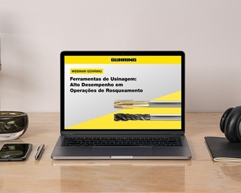 Imagem da notícia "Gühring promove webinar sobre alto desempenho em rosqueamento"